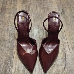 Zara Women's Deep Burgundy Heels